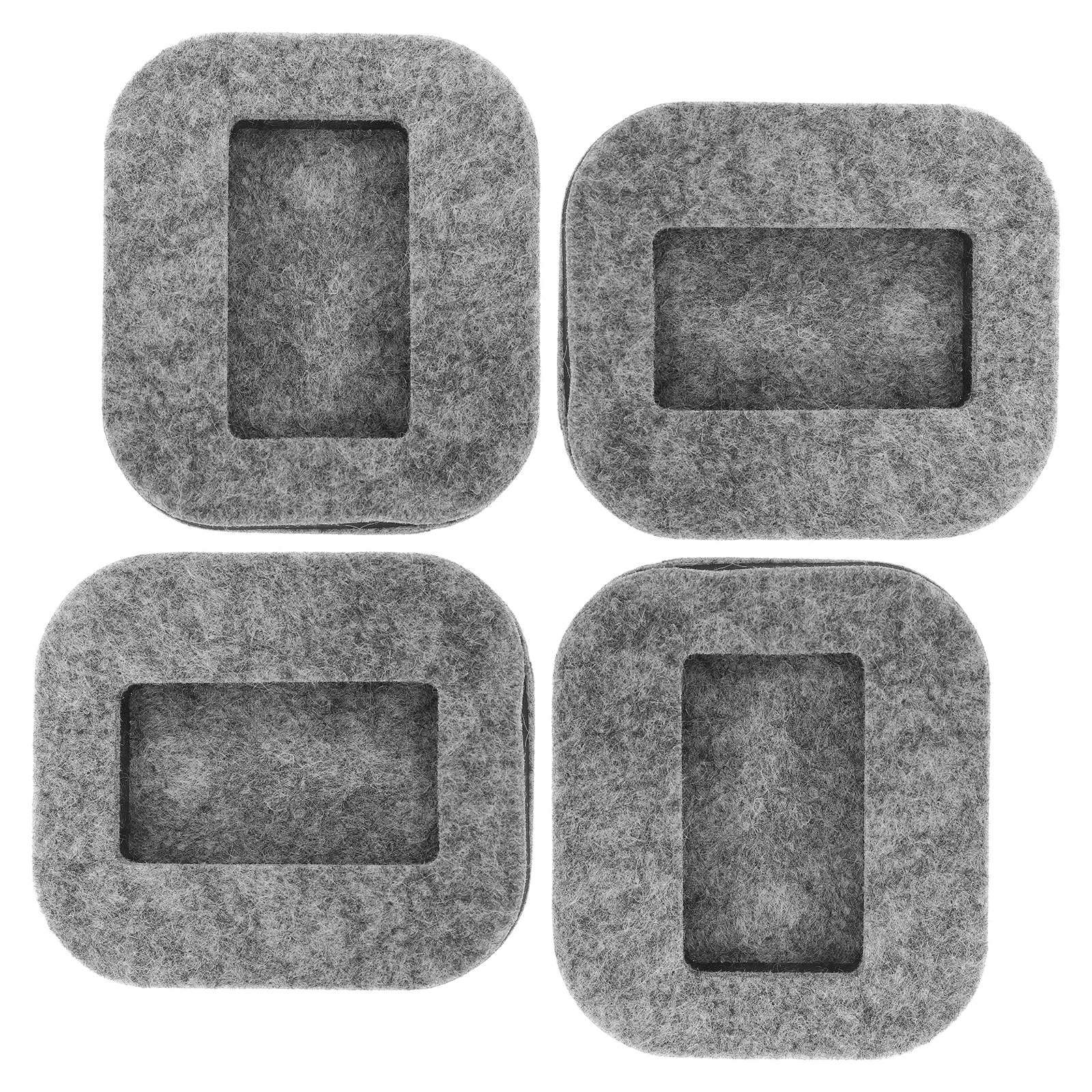 

4pcs Anti-Slip Felt Pads For Chairs Floor Protectors Furniture Leg Covers Chair Feet Protectors Rubber Caster Cups Wheel
