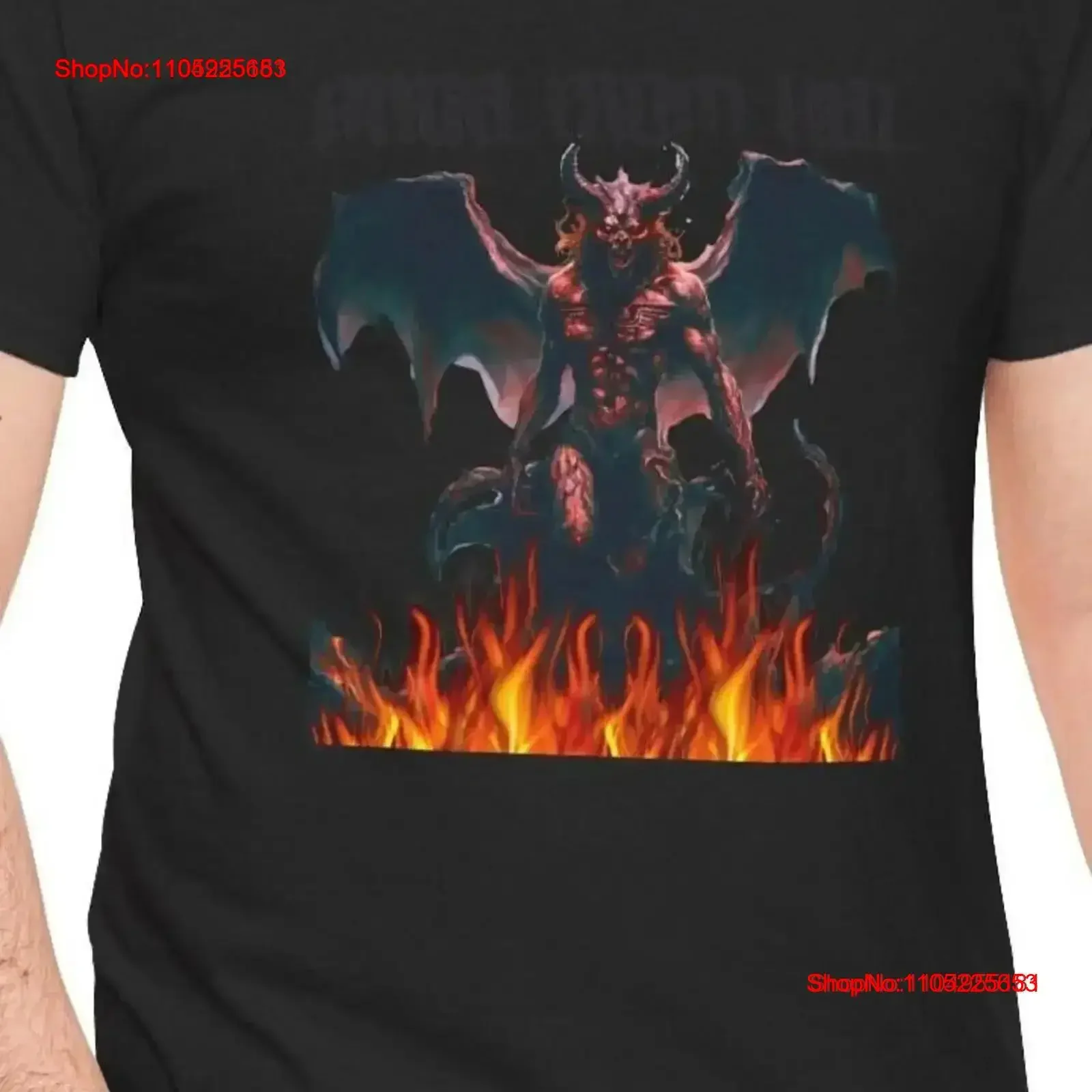 تي شيرت قطني ثقيل Angel from Hell DTG مطبوع بتصميم فريد من نوعه هدايا تقنية الطباعة الأصلية الجذابة الناعمة العتيقة #1