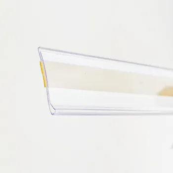 Bandes de données pour étagère en plastique PVC de 3cm de Long, support à Clip, prix de marchandise, signe de Talker, affichage d'étiquette, ruban adhésif, 1 paquet