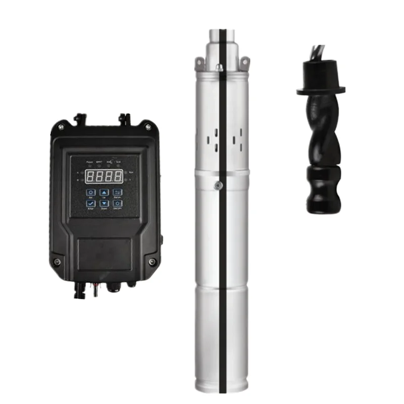 Stainless Steel Electric Screw Pencil Submersible Pump For Deep Well And Solar Borehole Irrigation 60/85m3/h Capacity