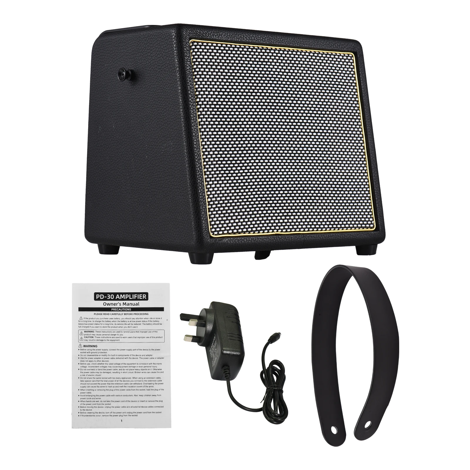 Rowin 30W Speaker Electric Guitar Amplifier OTG BT Acoustic Guitar Amp Reverb Chorus Effect REC Microphone Inputs Aux In Jack