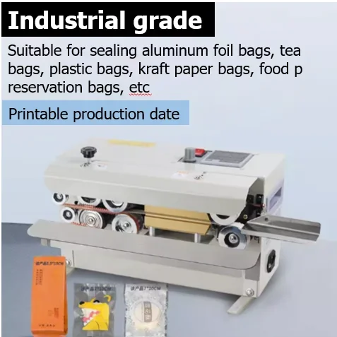 Desktop Automatic Continuous Sealing Machine, Band Sealer, FR-550, FR550