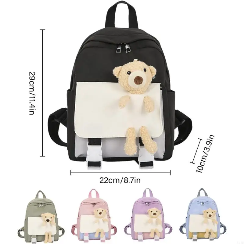 Mochila urso desenho animado a3pe para criança mochila pré -escolar Backpack capacidade Backpack Backpack