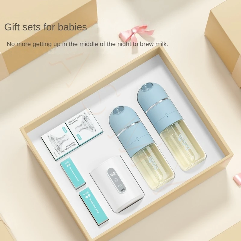 Dr.Green 4S Thermostatic Newborn Baby Bottle PPSU 180+240mL Gift Set Sealed isolation Fast milk filling Removable/Washable