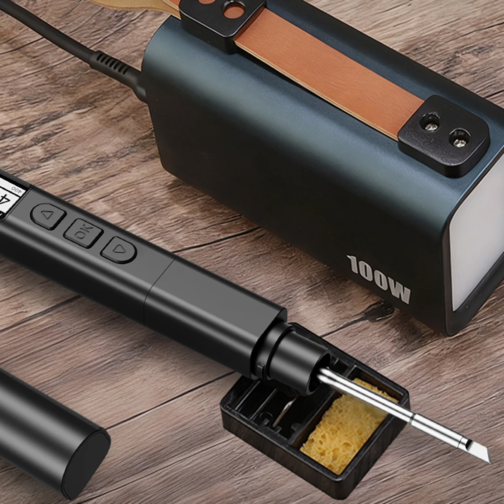 Type-C Soldering PD 140W For Motherboard Soldering Handle Diameter 17.8mm Electric Soldering Iron Temperature Range 20 -450