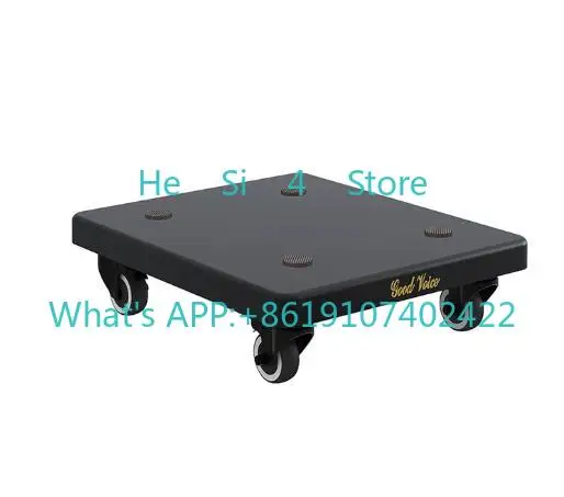 Speaker Base Tray, Shockproof Floor-Standing Speaker Subwoofer Stand, Double-Layer Universal Caster Shock-Absorbing Pad