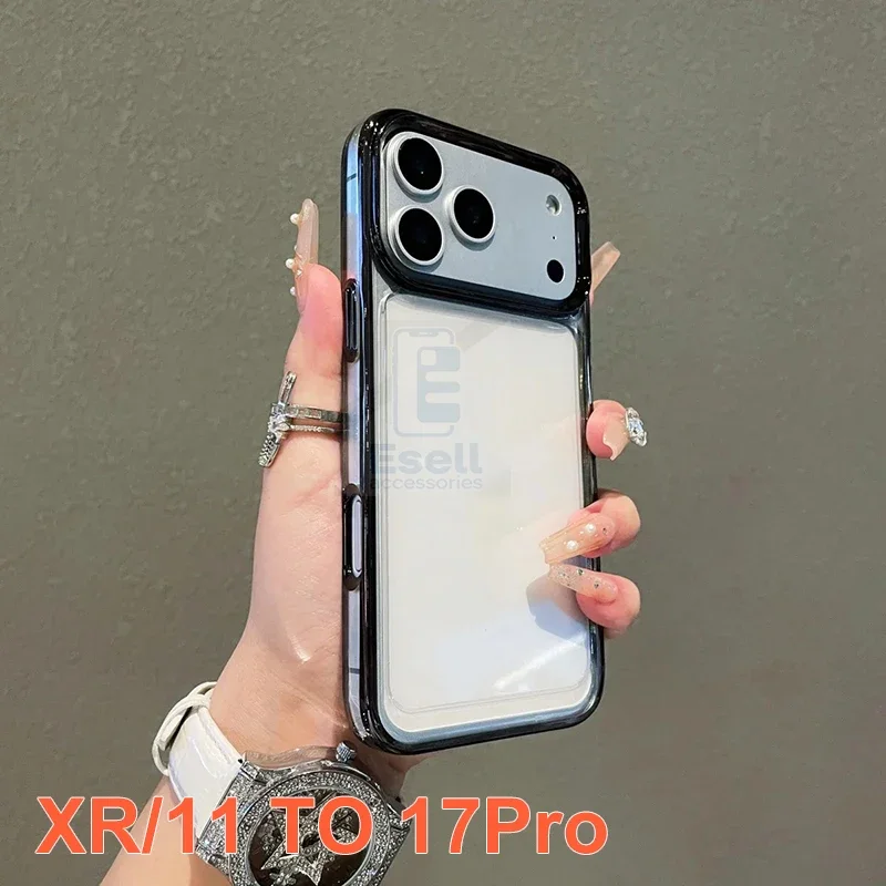 Weiche TPU Magnetische Handyhülle für iPhone 11 bis 17Pro X XR XS MAX wie 17Pro Max Stoßfeste Transparente Schutzhülle Hautfreundlich – Detail 4