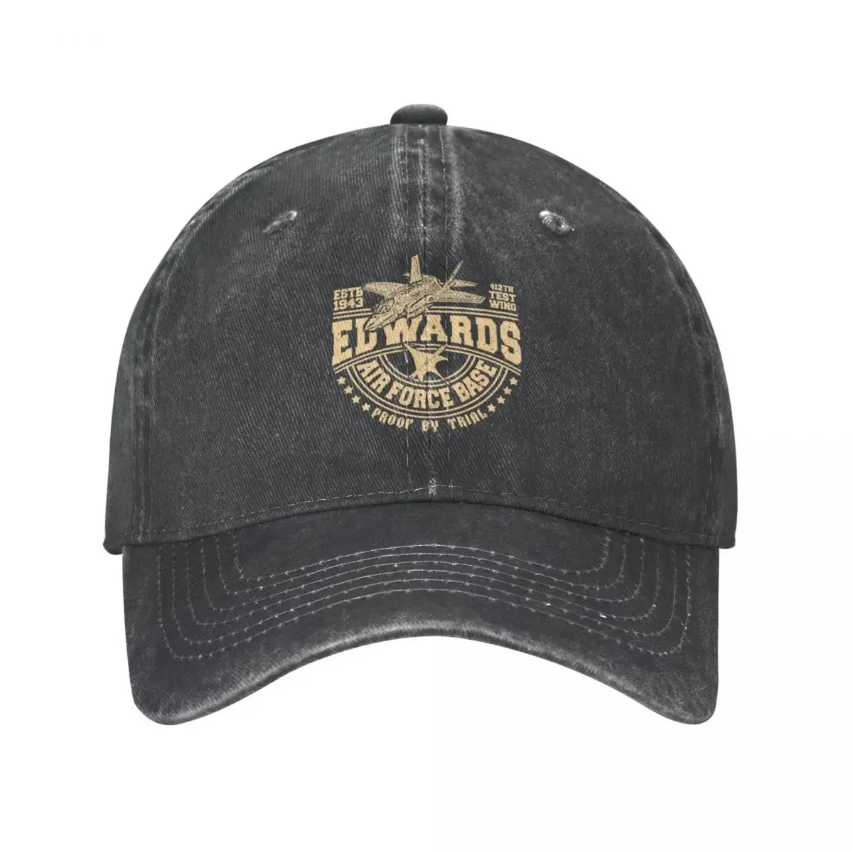 Edwards-Chapeau de cowboy pour hommes et femmes, base de l'armée de l'air, 412e ailes d'essai, casquette Snapback Hip Hop pour h