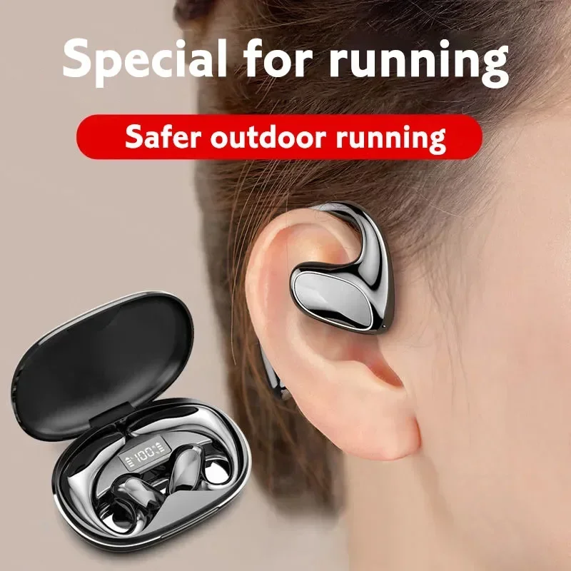 

Headphones with Mic touch Control Bluetooth Earphones5.0 Noise Reduction Earhooks Waterproof Headset TWS True Wireless