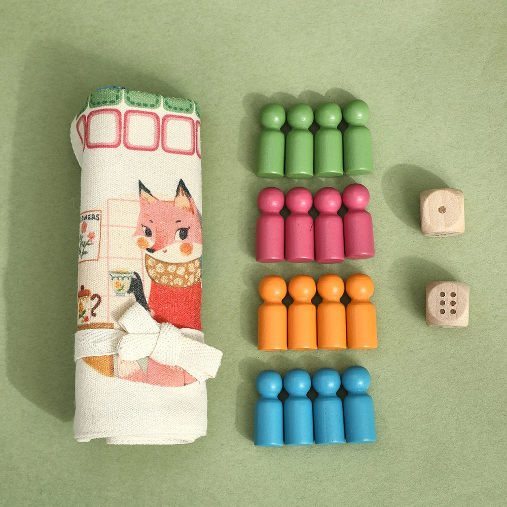 طفل سيارة المرور خريطة الطريق قماش سطح المكتب حصيرة لعبة خشبية الطفل ألعاب مونتيسوري الوالدين والطفل لغز ألعاب تعليمية مونتيسوري #6