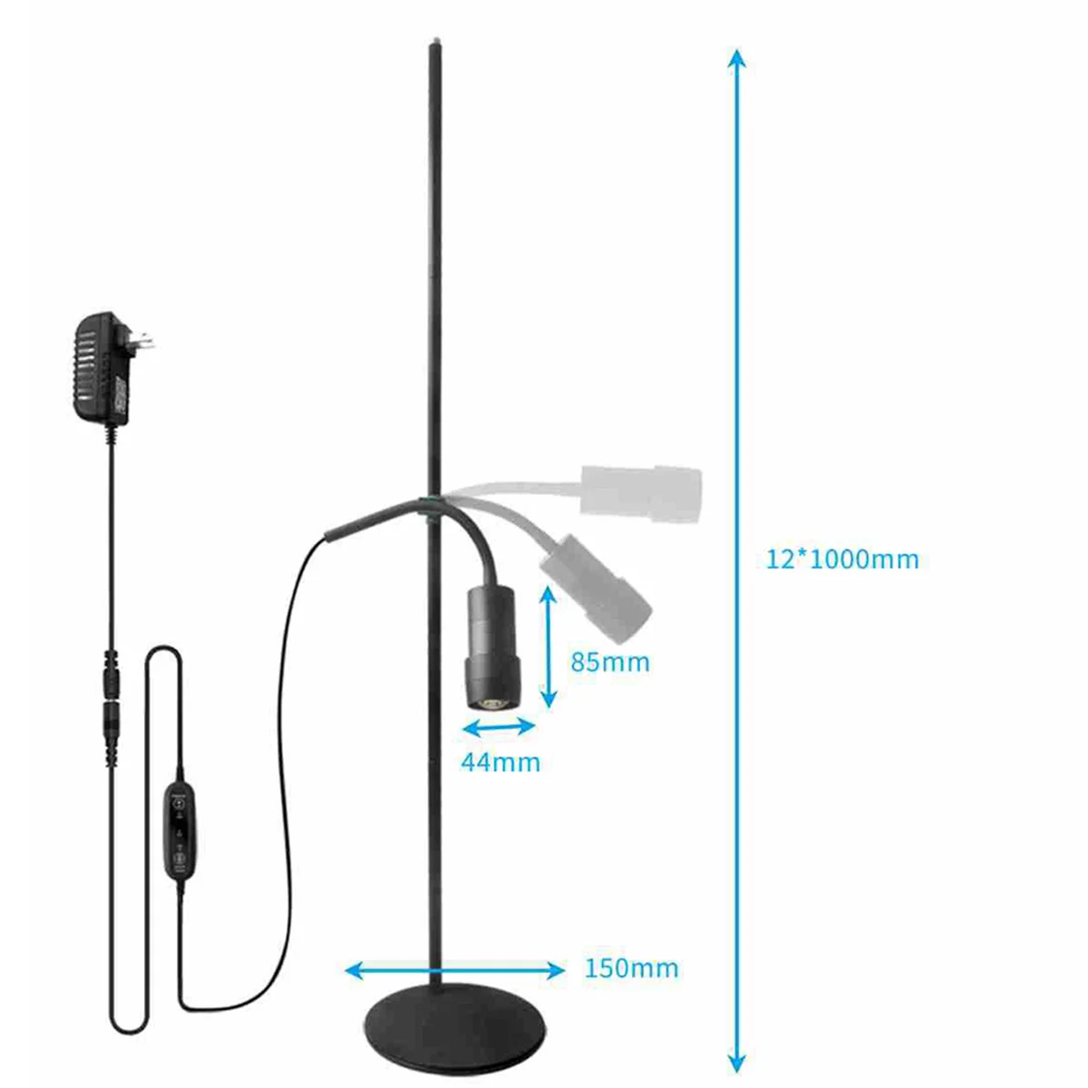 LED Grow Lights for Indoor Plants, Plant Grow Light, Plant Light with Timer 3/6/12 Hrs, Growing Power Grow Lamp EU Plug