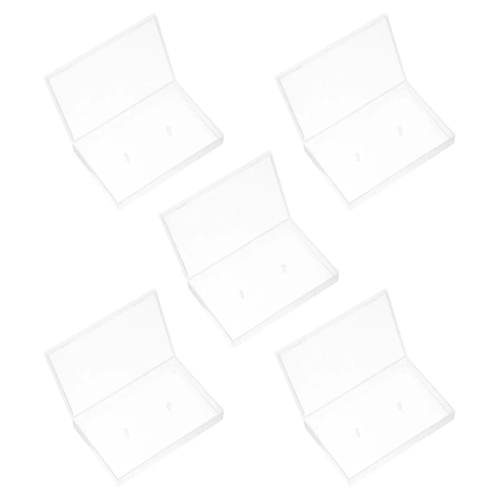 

5 шт. прозрачных органайзеров для кассет, коробок для хранения стандартных аудиокассет, защитных, пыленепроницаемых, легких и износостойких.