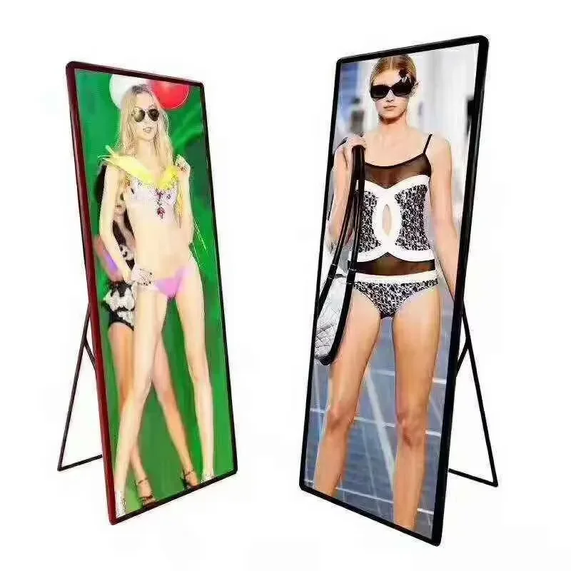 P2 P2.5 P3 Flooring Standing Display Wifi 4G Digital Outdoor Indoor Movable LED Poster