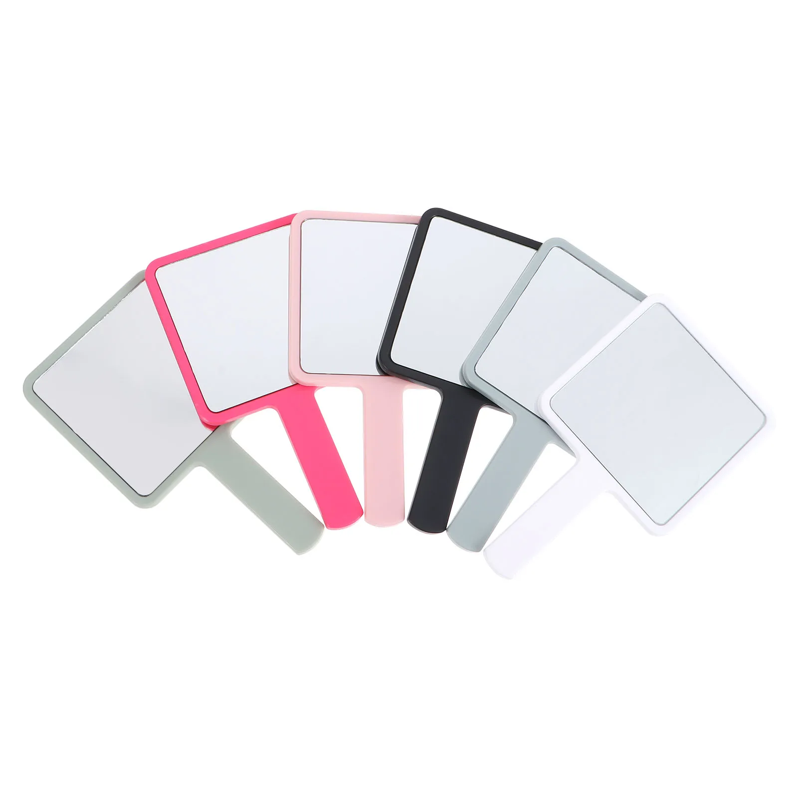 6 قطع مرآة مكياج رفيعة محمولة باليد، مرآة مدمجة عصرية للسفر في الهواء الطلق، ضرورية للسيدات والجمال