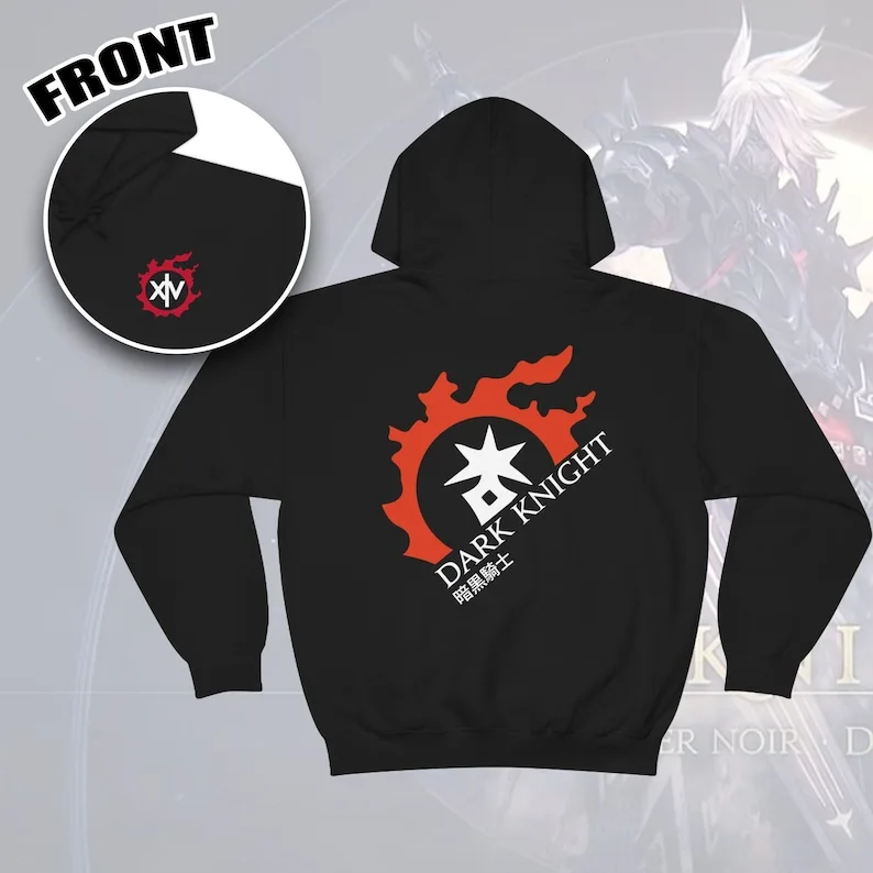 Dark Knight - For Warriors of Light & Darkness FFXIV MMORPG hoodie unisex