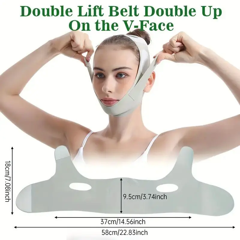 Reusable Face Slimming Bandage V Line Face Shaper Women Chin Cheek Lift Up Belt Facial Massage Strap Face Skin Care Beauty Tools