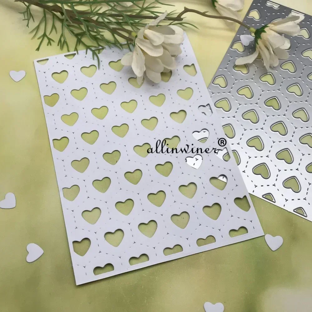 

Love hexagon frame Metal Cutting Dies Stencils Die Cut for DIY Scrapbooking Album Paper Card Embossing