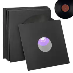 10pcs Record Protective Sleeves Vinyl Record Inner Sleeves Anti Static Album Inner Covers Storage Bags Album Organizer Protector