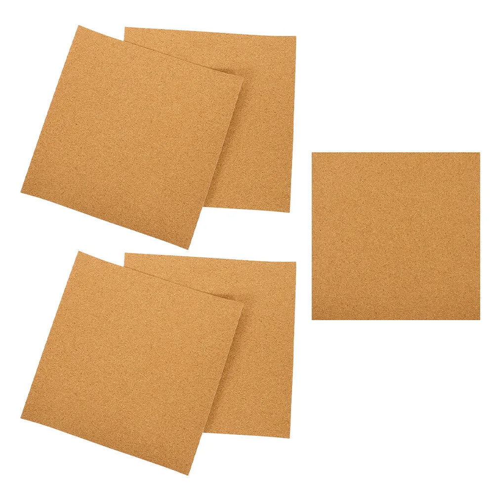 

5 шт. самоклеящихся пробковых листов 300x300x2 мм для звукоизоляции и терморегуляции, пробковая панель для стен, для офиса, класса, дома, декоративная