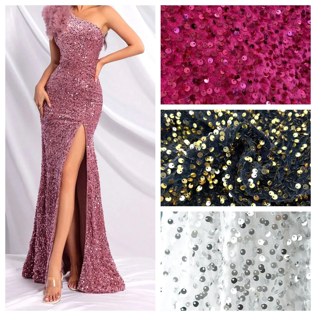 

Роскошная бархатная ткань с плотными блестками, красочные блестящие нелиняющие плюшевые идеально подходят для вечерних платьев, декора сценических костюмов