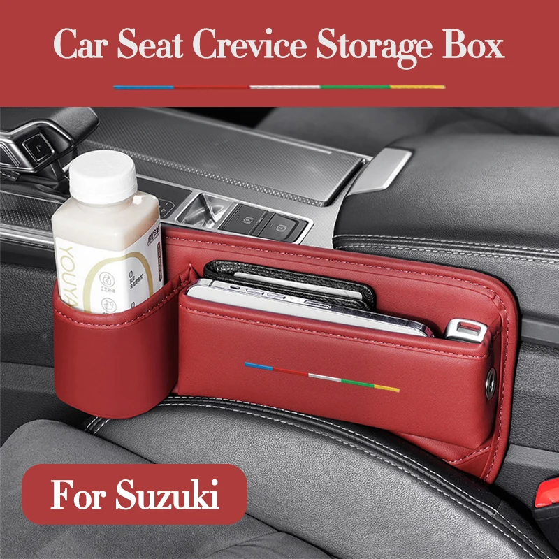 Car Styling Leather Car Seat Storage Box Bag For Suzuki Grand Jimny Vitara Sx4 Swift Car Interior Accessorie