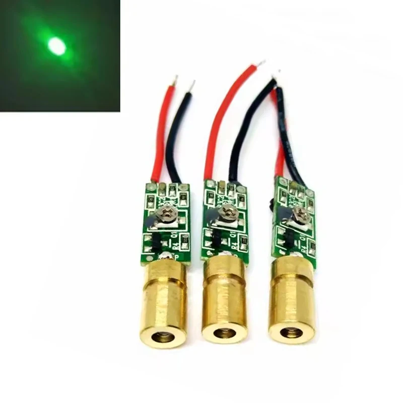 

3pc 5pc 520nm 5mW Green Dot Laser Diode Module Mini 6x10mm