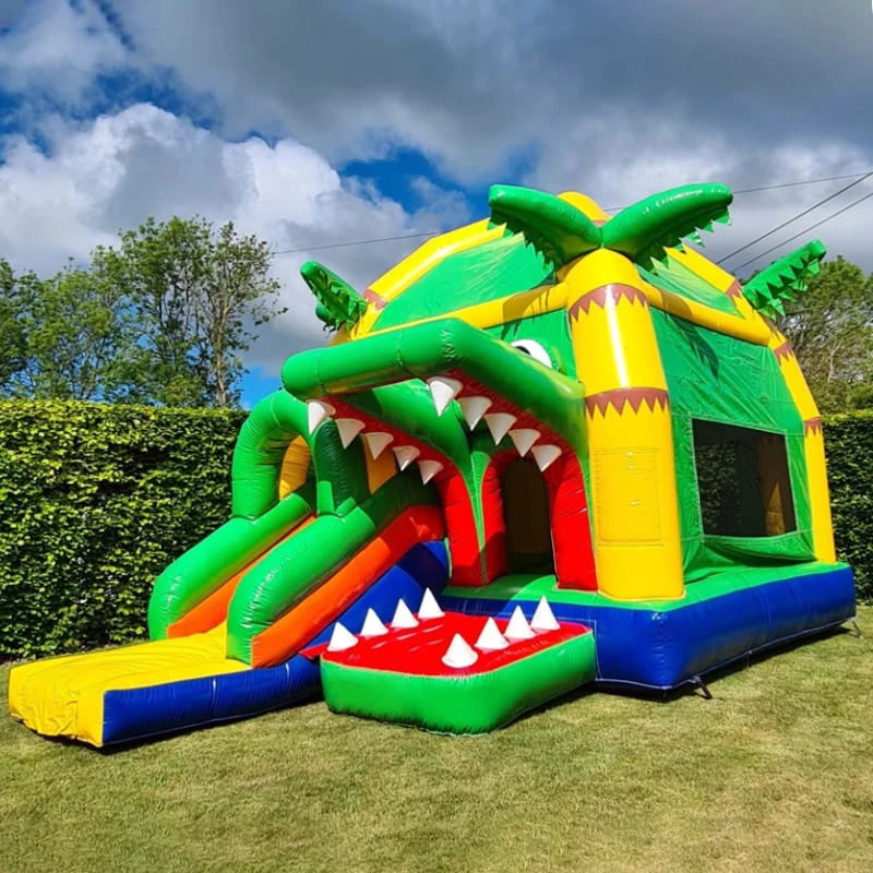 قلعة قفز قابلة للنفخ على شكل ت - مراجعة Kids Outdoor Jump House وسعره