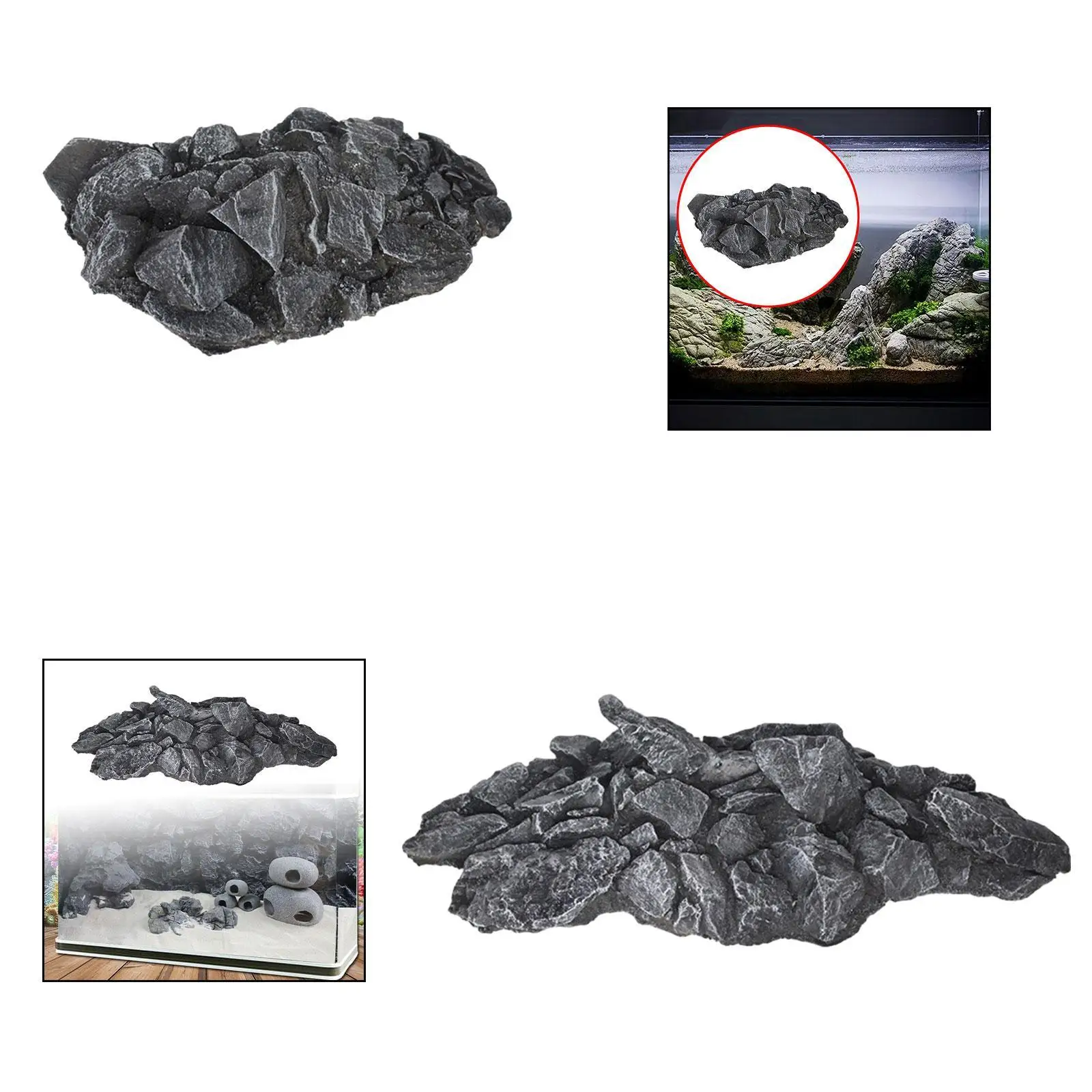 

Искусственный рок-орнамент из искусственного материала для водных домашних животных, легкий, с высокой имитацией, универсальная, реалистичная модель ландшафтного дизайна