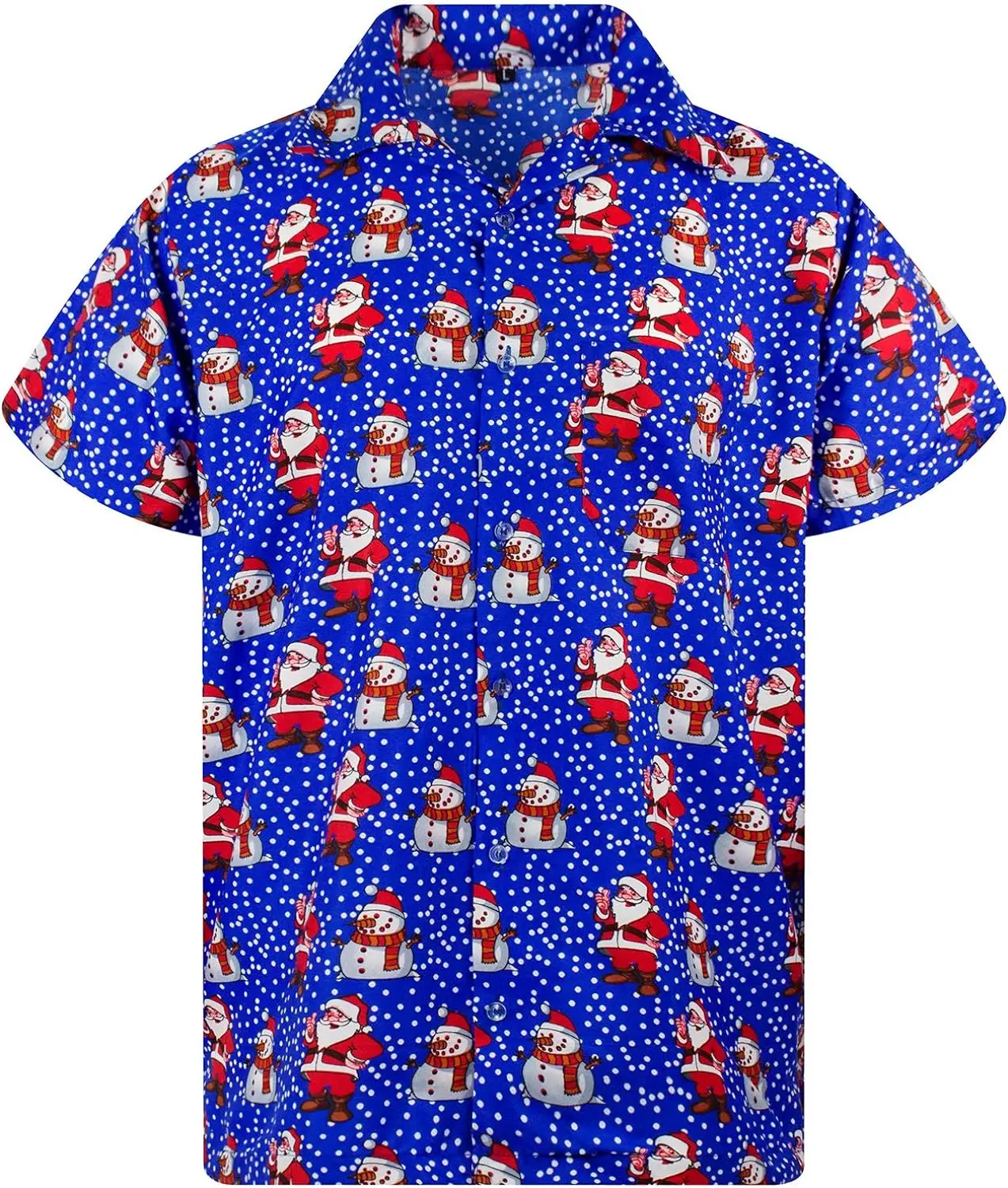 

2024 Hawaii Shirt Hip Hop Santa 3d printed unisex short sleeve Christmas shirts and blouses Oversized top 5XL