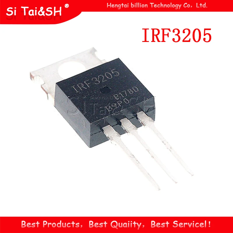 10 Stück IRF3205 IRF3205PBF MOSFET MOSFT 55V 98A 8mOhm 97,3nC TO-220 neues Original