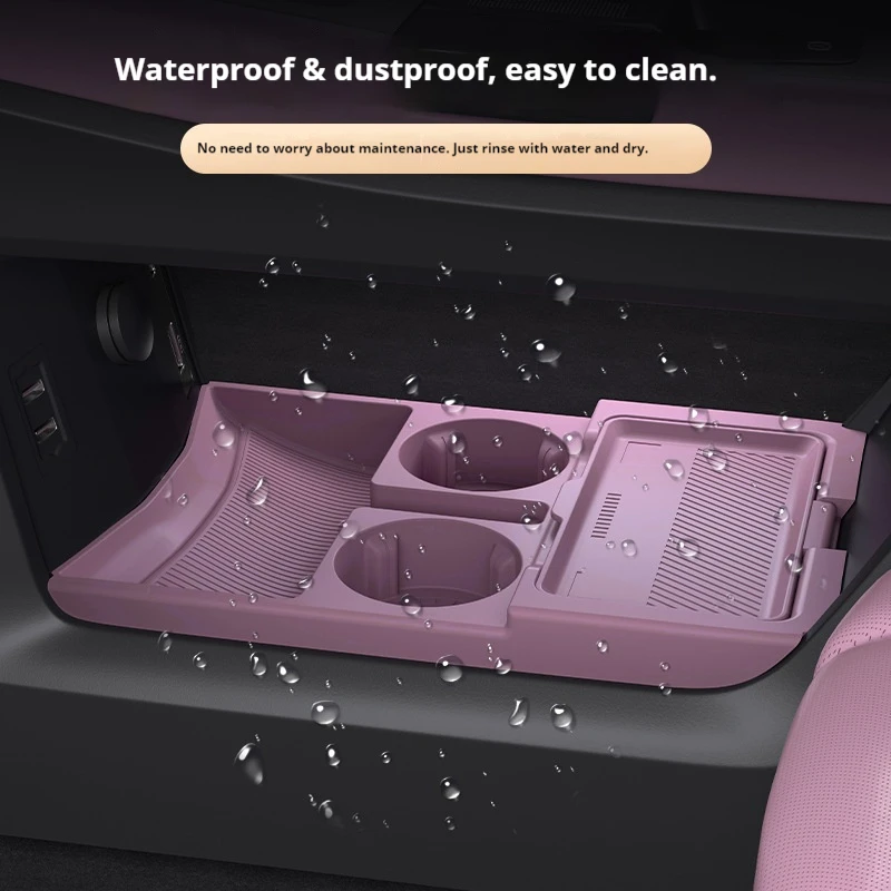 Caja de almacenamiento de silicona para Jetour Shanhai T1, modificación de consola central, almohadilla antideslizante, organizador de accesorios de coche, decoración