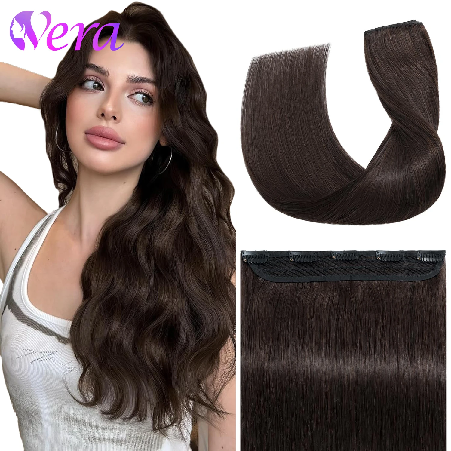 

Накладные пряди для волос с клипсами, прямые, цельные, длинные, густые, натуральные, мягкие, 100% человеческие волосы для женщин