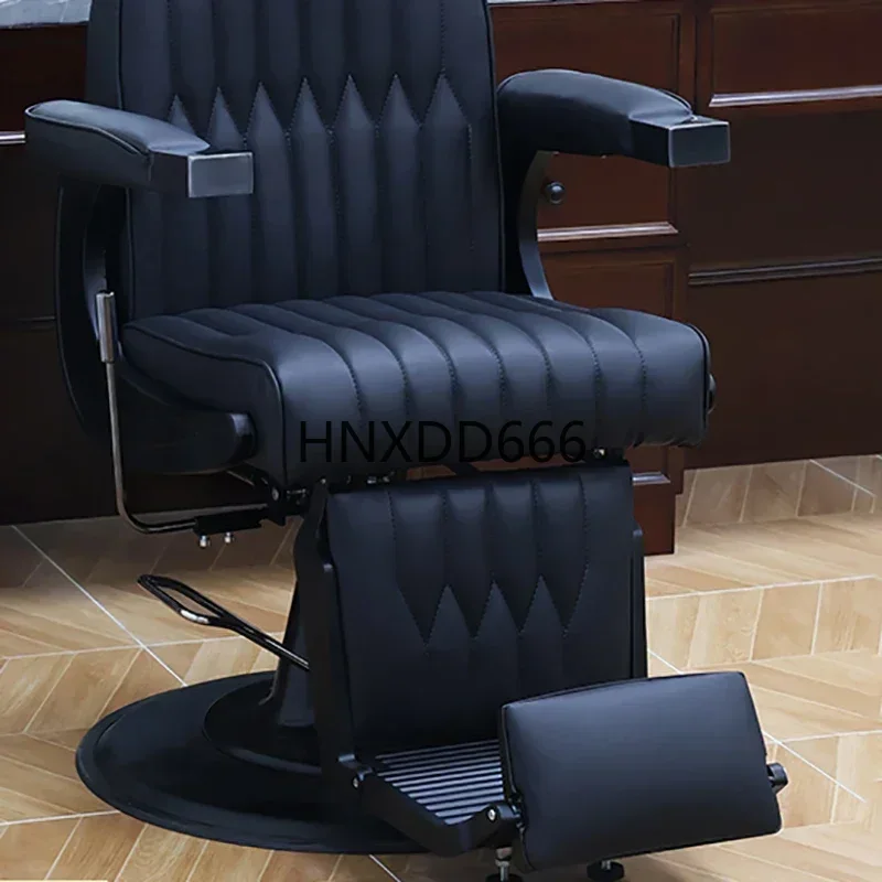 كرسي غسيل لصالونات التجميل، كراسي حلاقة احترافية لتدليك المكتب المنزلي، كراسي عتيقة، مصفف شعر أسود شديد التحمل