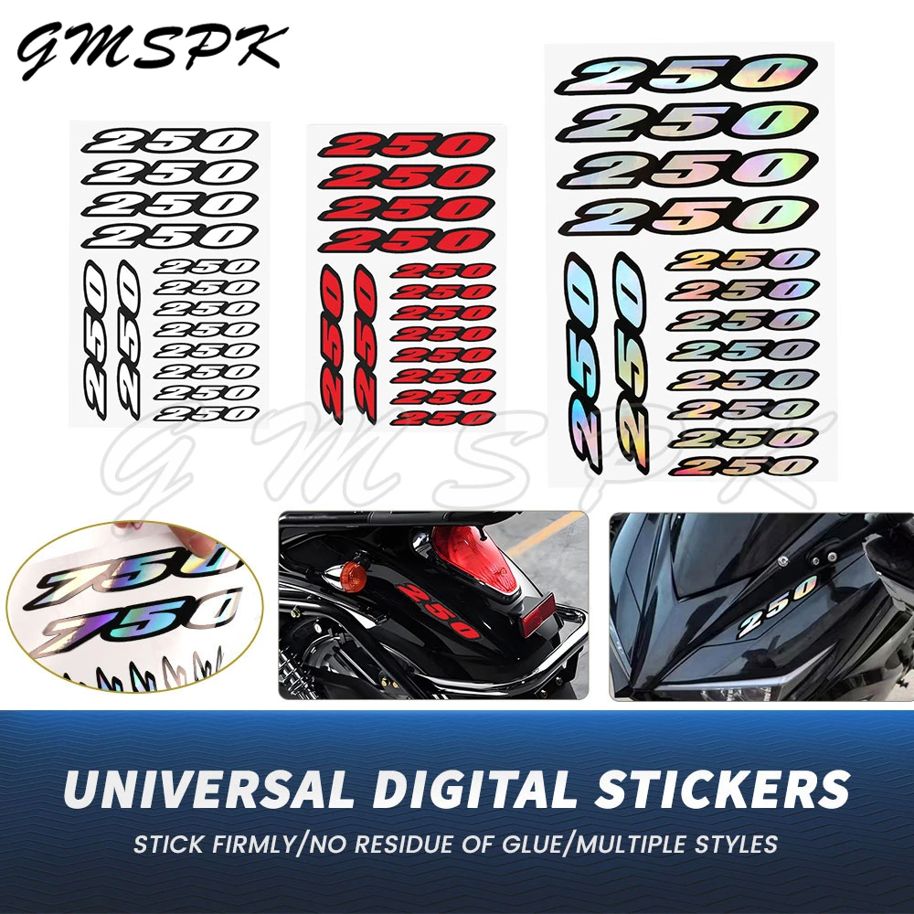 

Motorcycle Body Fairing Tank Side Decor Sticker Decals Universal Fit for Suzuki Honda Kawasaki KTM CMX XL RMZ Z Ninja EXC SX 250