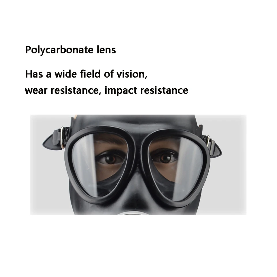 87Type Head Wear Respirator Chemical Dust-proof Anti-pollution Full-face Gas Mask Anti-radiation Mask And Filter Box Accessory