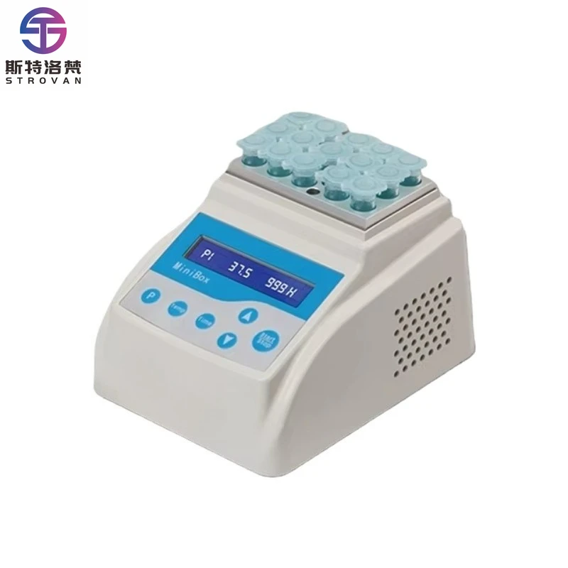 

Dry Bath Incubator with Transparent Thermo Shaker Heating Block 0~100 Temperature Range & 0.3 Accuracy for Lab