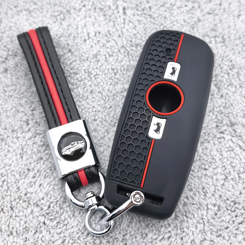Silicone Motorcycle Key Case Shell  Accessories 2 Buttons Cover Lock Opener for Honda GL1800 Gold Wing GoldWing 2018 2019 2020