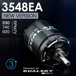 Dualsky XM3548EA V3 530KV 740KV 920KV Brushless Outrunners Motor for Advanced RC Stunt/3D Glider Models and 32E Fixed Wing UAV