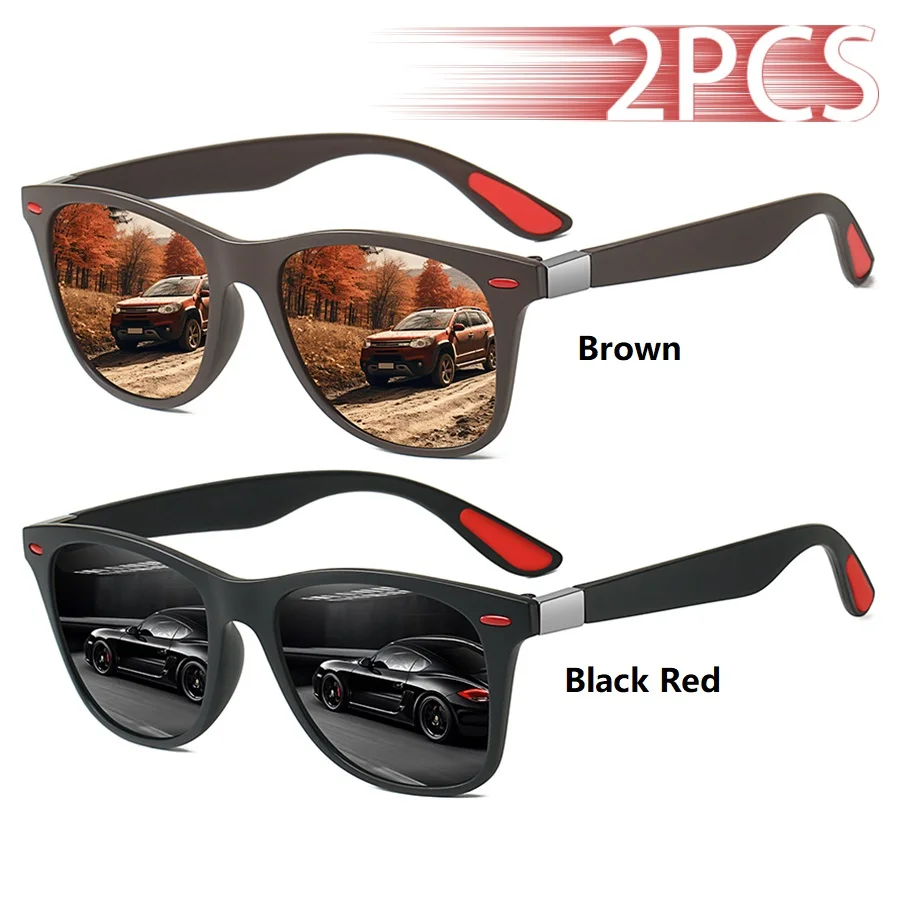 Modische Vintage-Brillen mit Nieten-Dekoration, Quadratische Sonnenbrille für Männer und Frauen, Angeln und Autofahren, Luxus-Marken-Designer-Sonnenbrillen – Detail 11