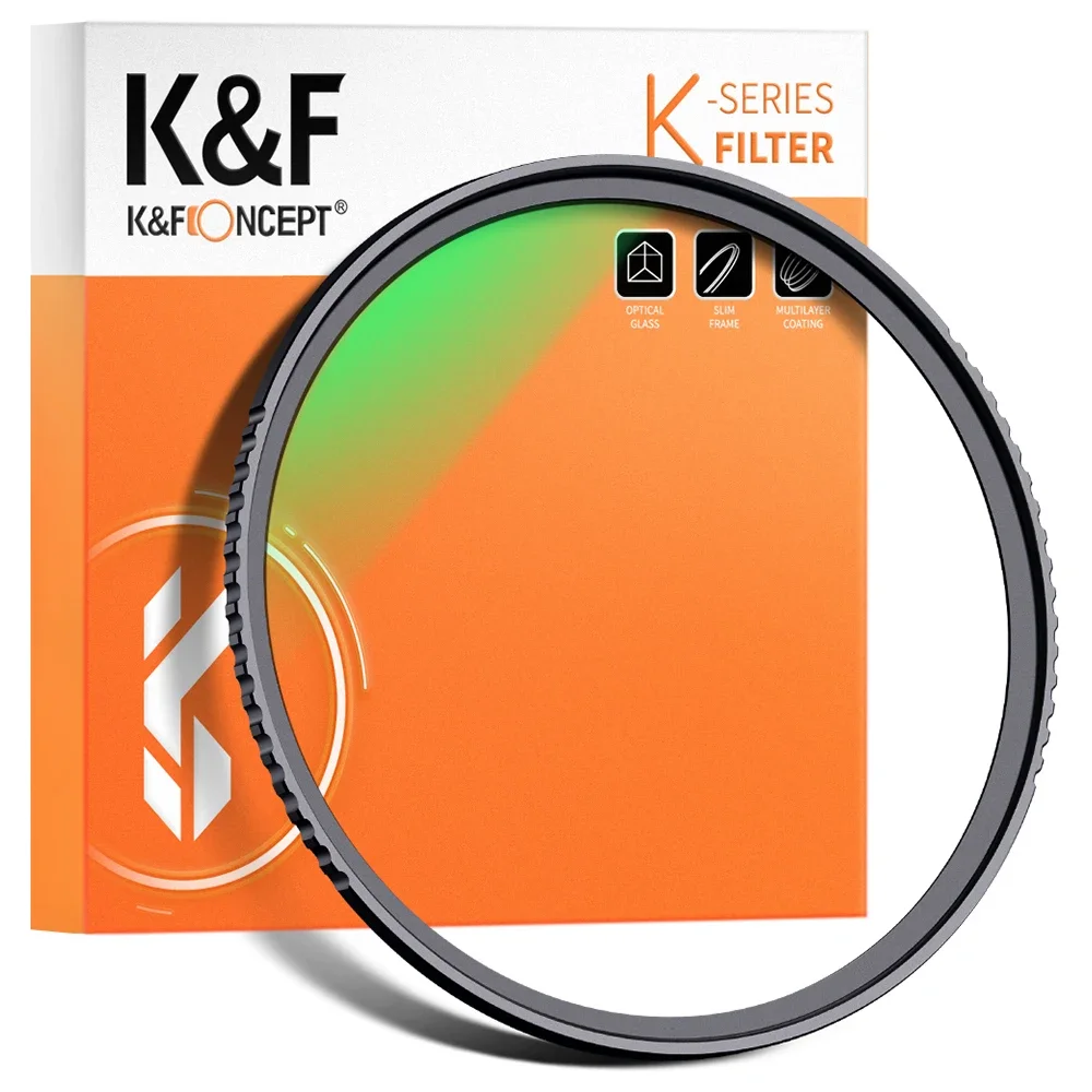 K&F CONCEPT UV-filter Cameralens MC met meerbestendige coating voor Canon DSLR Len 37 mm 49 mm 52 mm 58 mm 62 mm 67 mm 77 mm 82 mm 86 mm