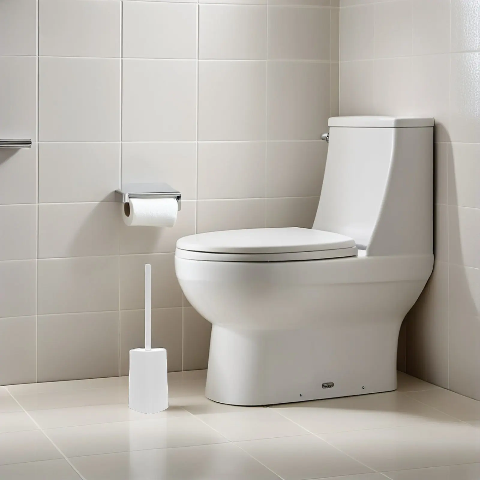 

Настенный комплект туалетных ёршиков с длинной ручкой: компактный инструмент для глубокой очистки унитазов в автодомах, кемперах и мини-домах