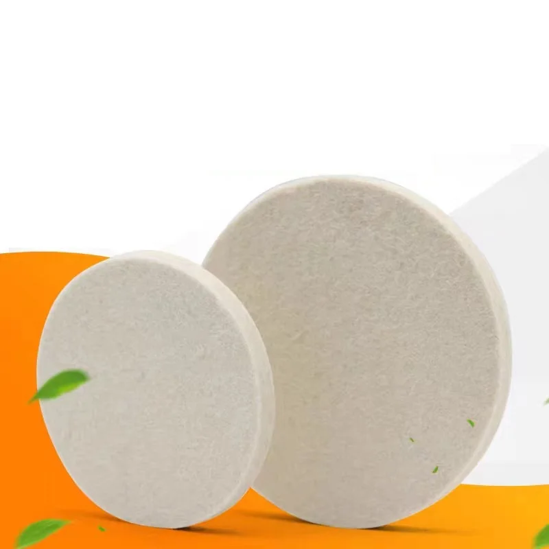 4-5 Inch Wool Felt Polishing Pads For Sander Stainless Steel Glass Mirror Polishing Wheel