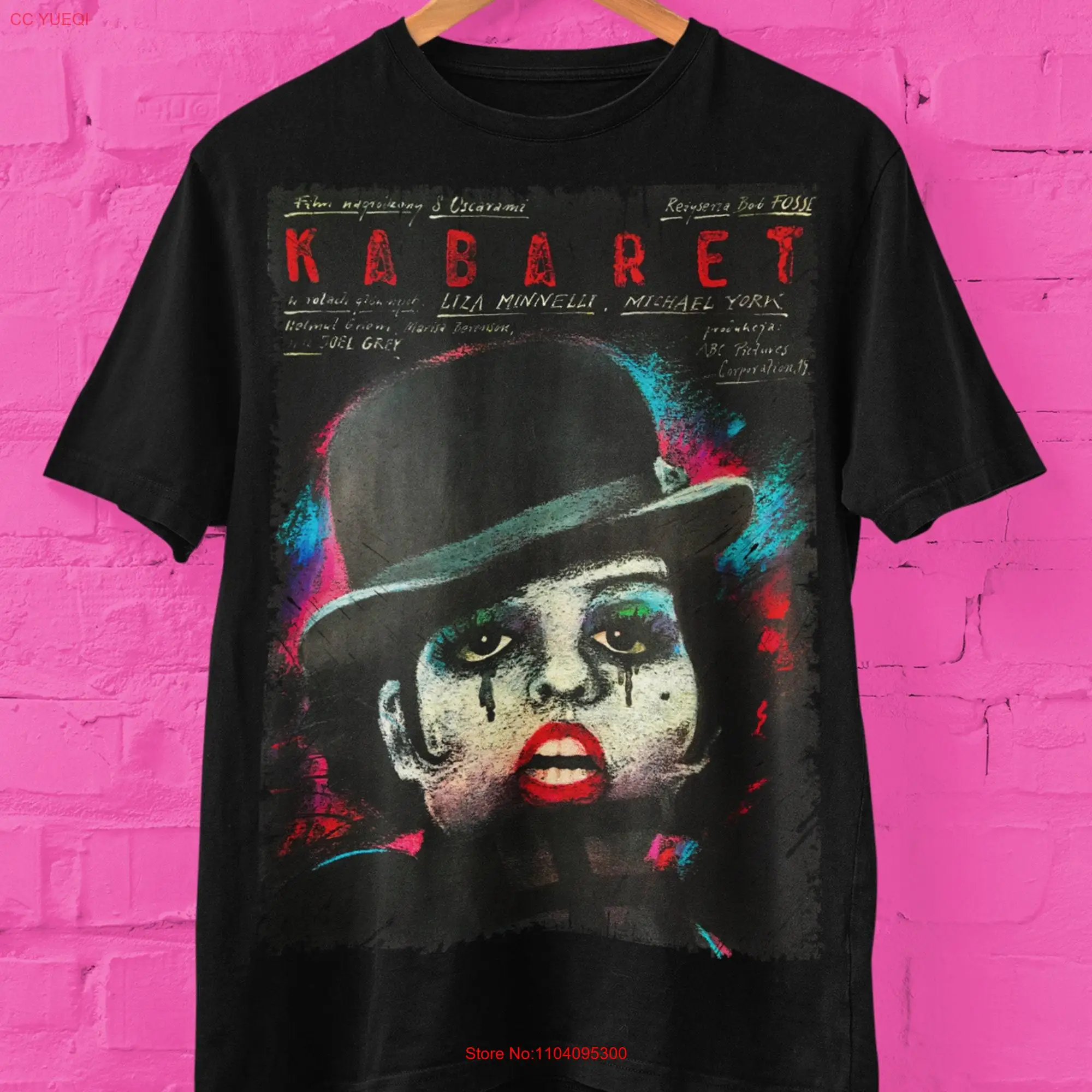 Cabaret T Shirt Classic Liza Minnelli Caberet Polish Movie Poster Fan  long or short sleeves