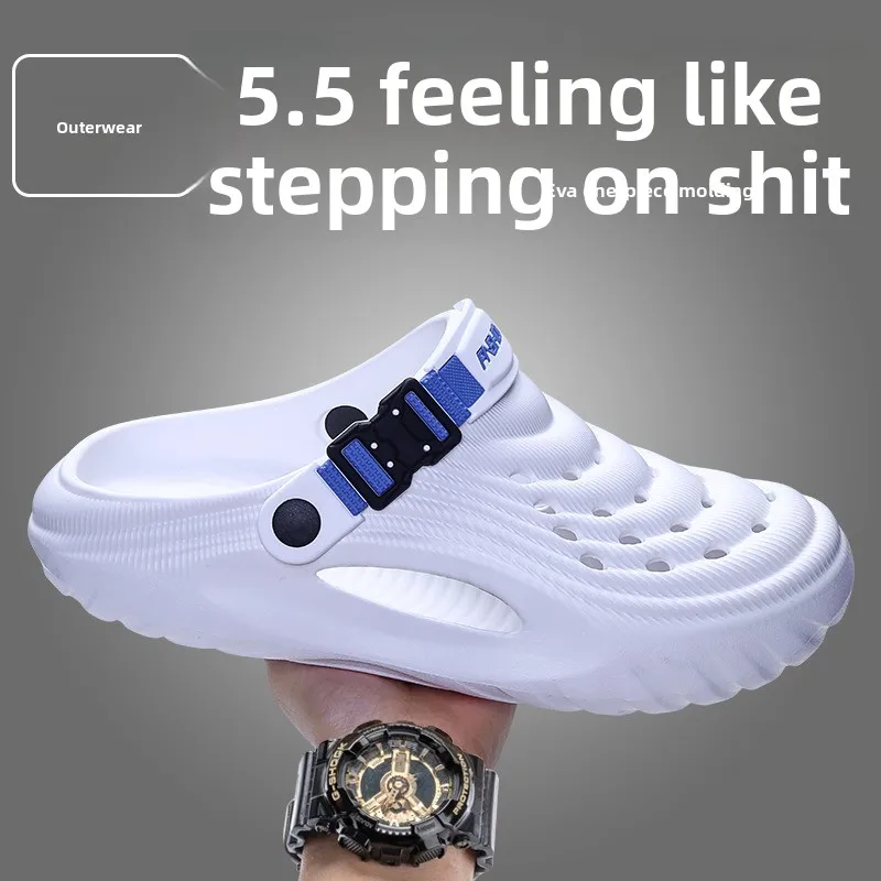 

Men's Sandals Can Be Launched Into The Water, Non-slip Thick-soled Sandals, Breathable and Soft, and Two Wear Beach Shoes.