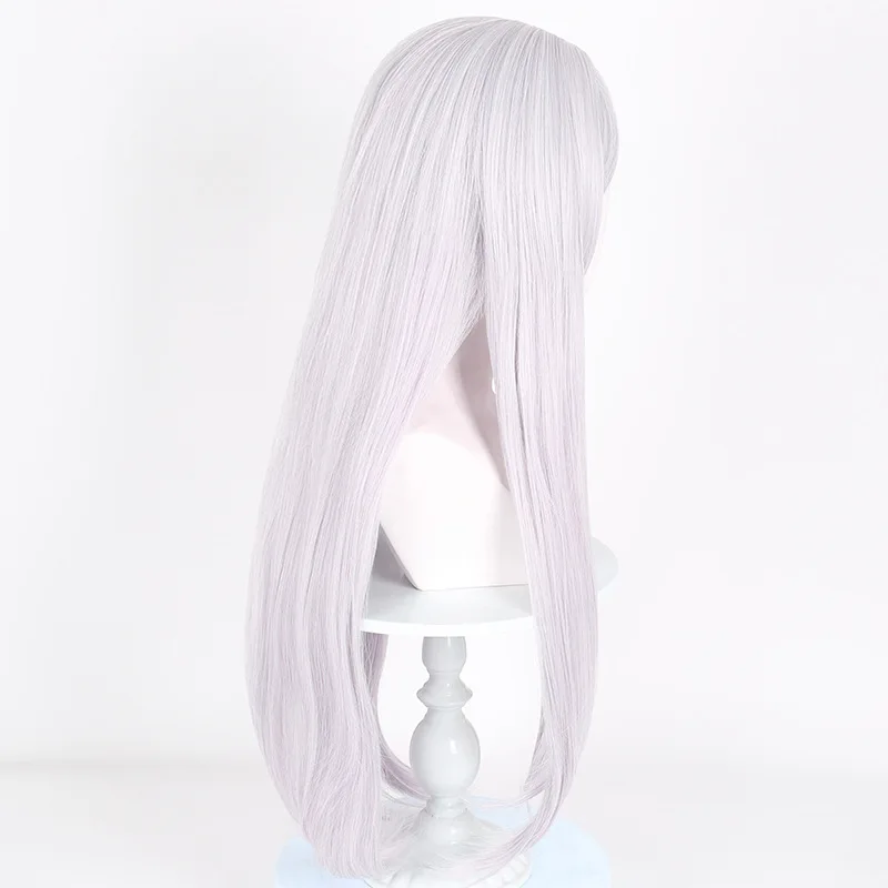 Wig Sintetis Garis Rambut Alami Cosplay Wig Tanpa Lem Bergelombang Panjang untuk Wanita Pesta Anime Serat Tahan Panas