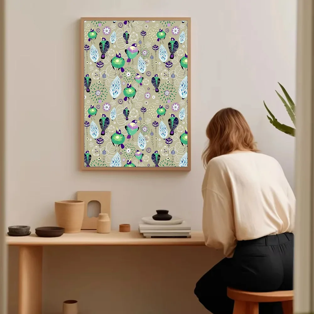 غير المؤطرة جدار الفن قماش طباعة مجردة الطيور اللوحة ديكور المنزل الفن الحديث غرفة المعيشة ديكور غرفة نوم الفن قماش ملون فريد من نوعه #5