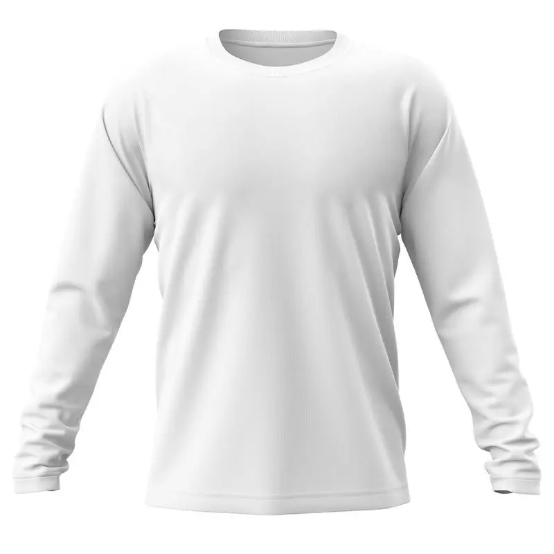Long-sleeved T-shirt custom quick-drying sports men's and women's same round neck long-sleeved logo embroidery custom clothing