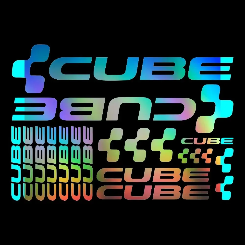 Creative Kit Cube Adesivi Bici Stickers for Bike Mtb Bdc Bicicletta Sunscreen and Waterproof Car Sticker Cute Vinyl Decals