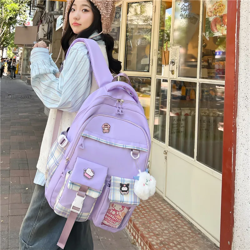 

Aesthetic Backpack for Young Women School Backpack for College Students Big School Bags for Girls Mochila Youth School Book Bag