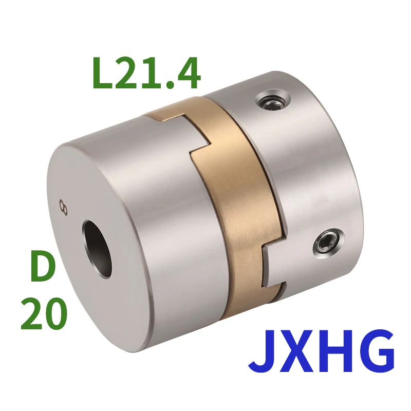 JXHGstainless steel D20L21.4cross slider coupling High precision motor rod aluminum bronze pad adjustment eccentric coupling